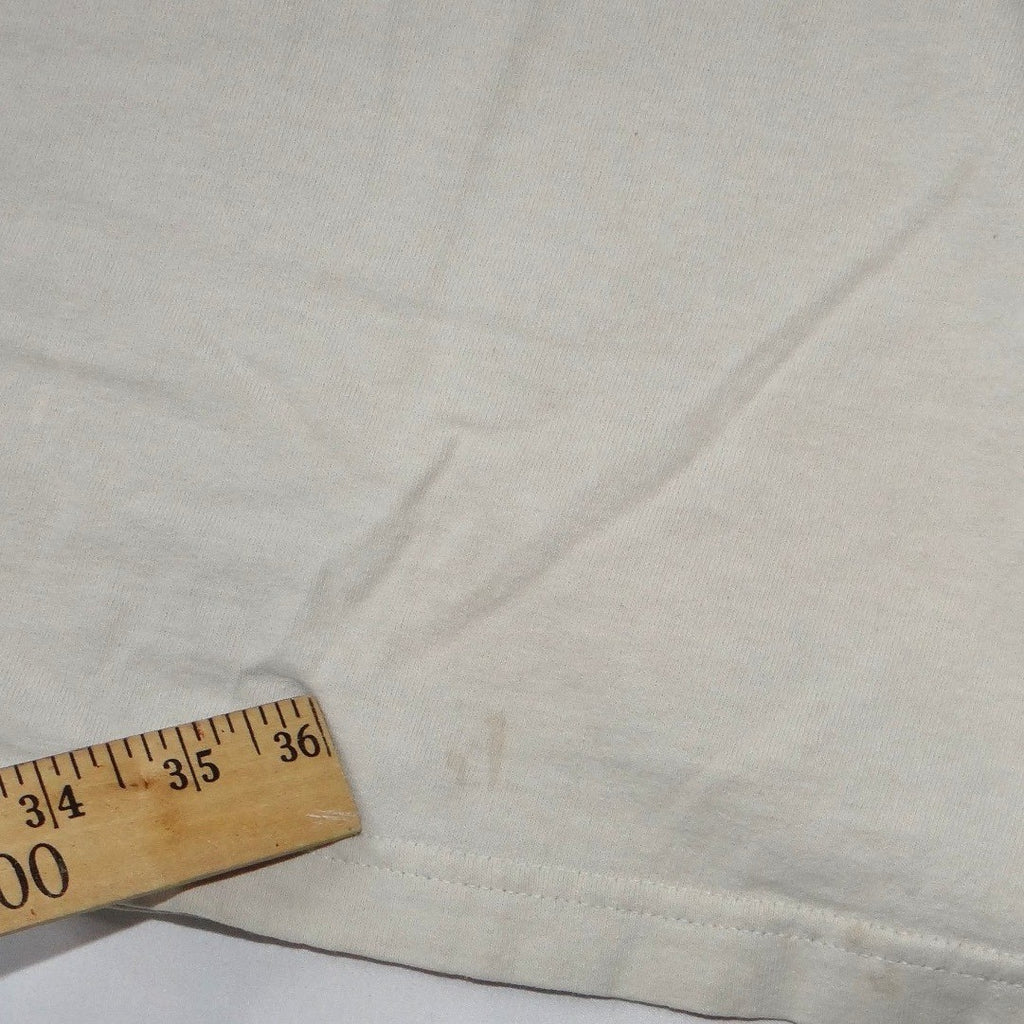 Half Evil 333 Mens Graphic T-Shirt Cream Off-White Devils Rabbits Streetwear XL