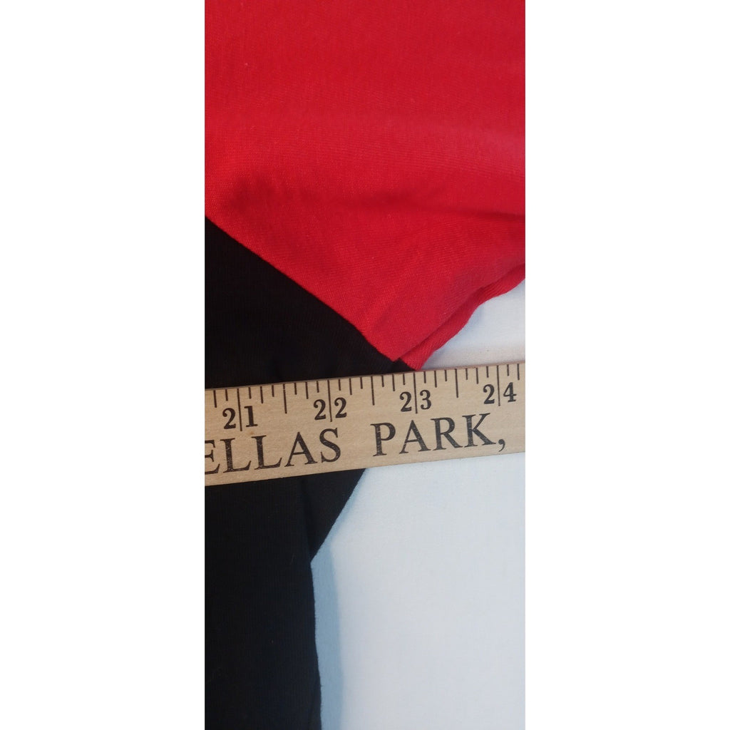 Elton John Rainbow Logo Raglan T Shirt Black Red Size Large