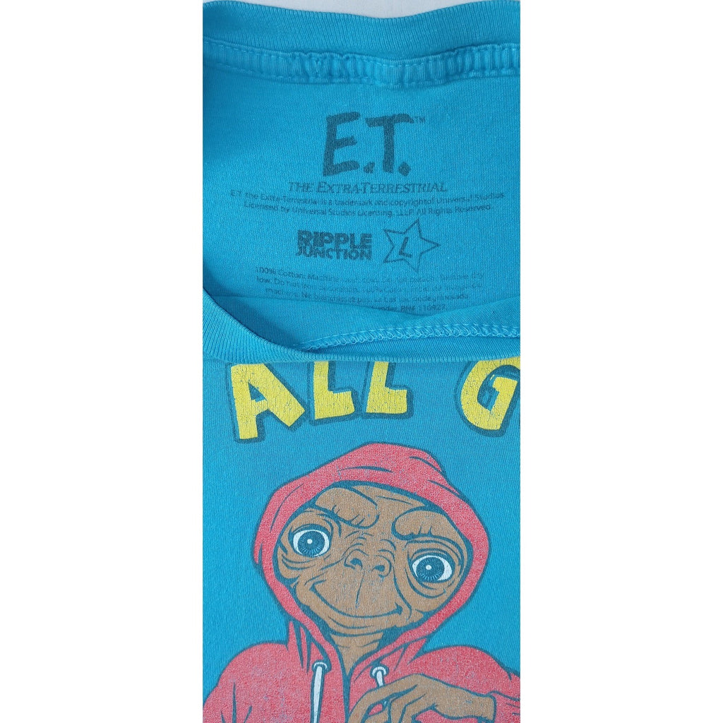 ET The Extra Terrestrial T Shirt Mens Graphic Tee Blue Ripple Junction