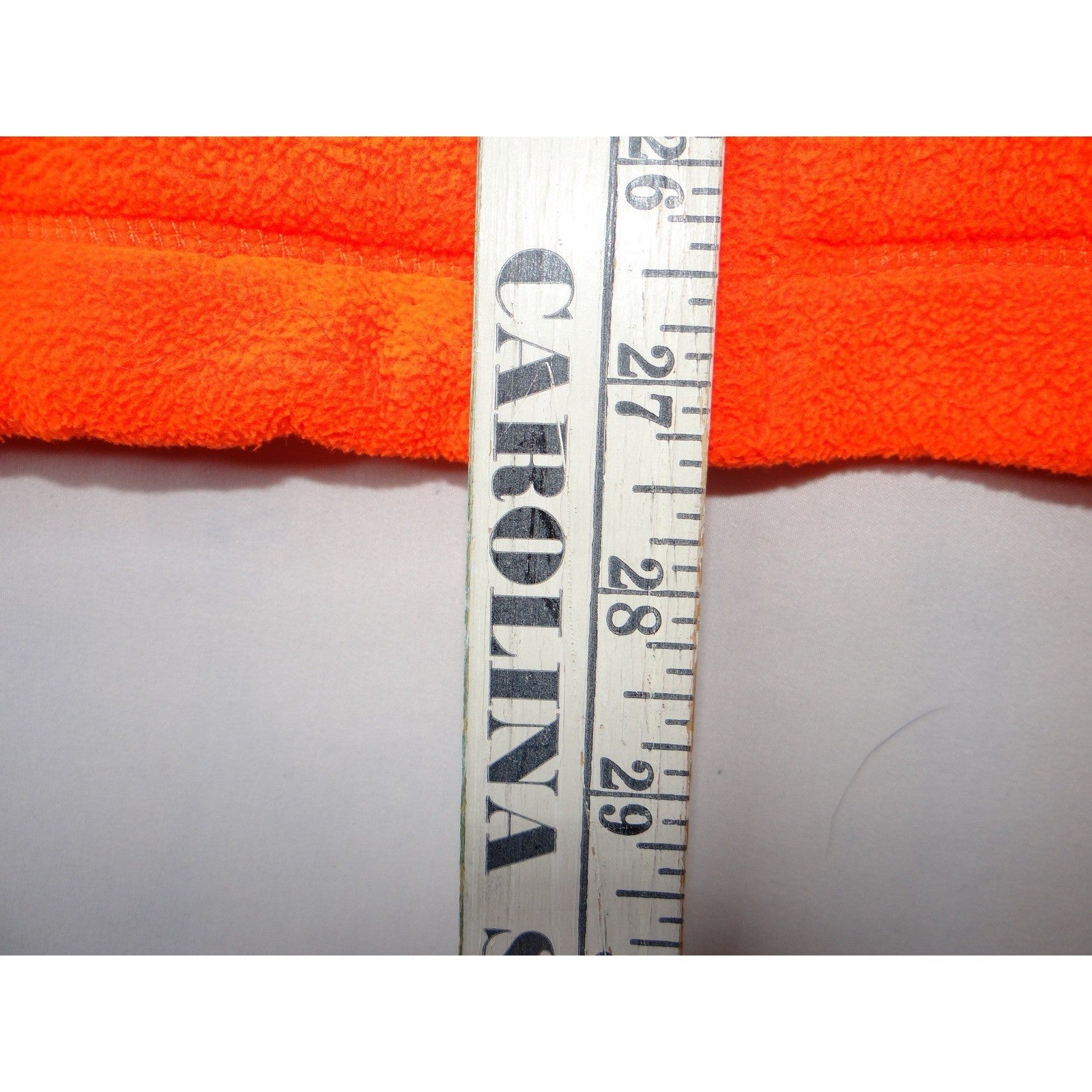 Blaze Orange Fleece Zip Up Hoodie Jacket Long Sleeve Pockets