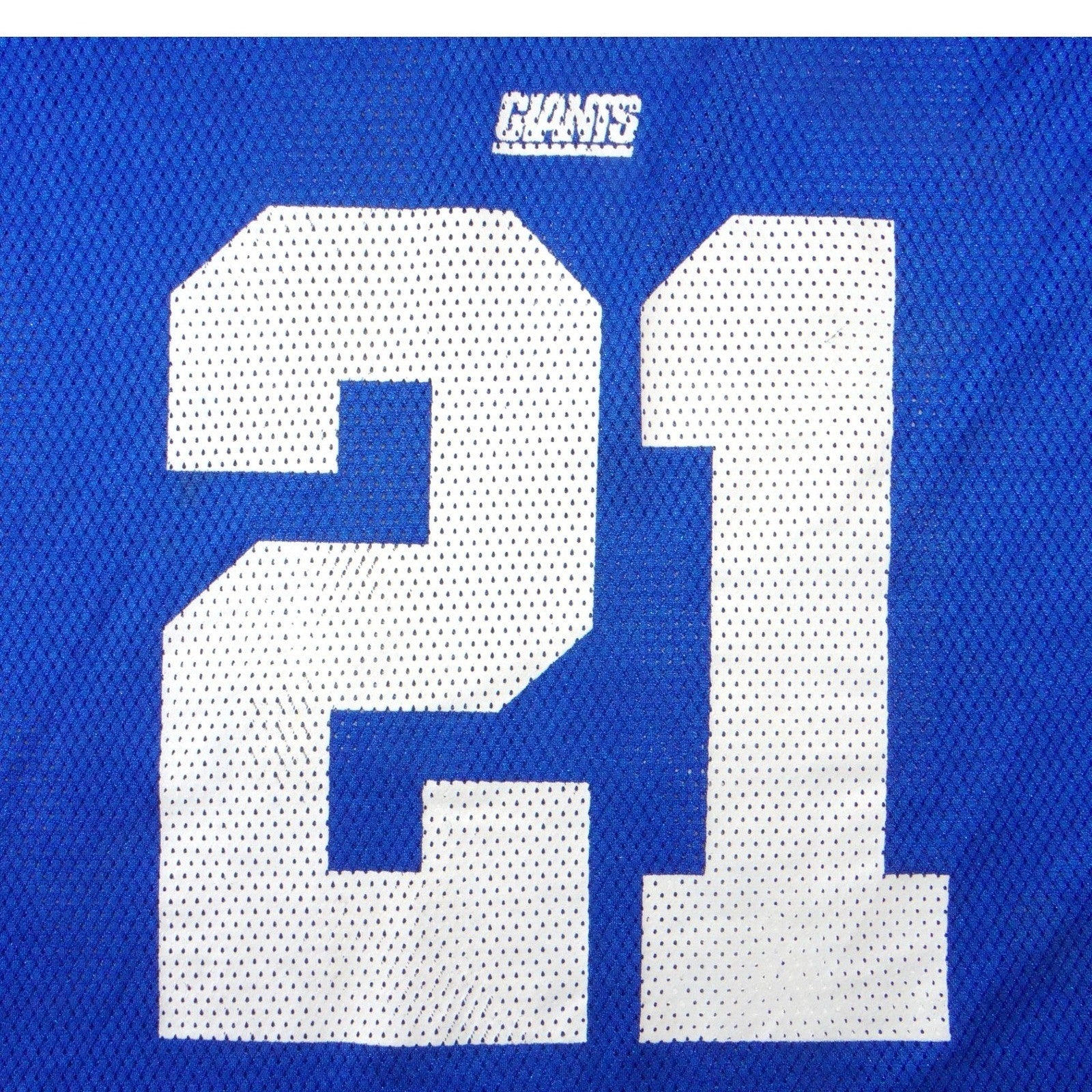 New York Giants Tiki Barber 21 Jersey VTG Mens XL Blue Mesh Football Reebok NFL
