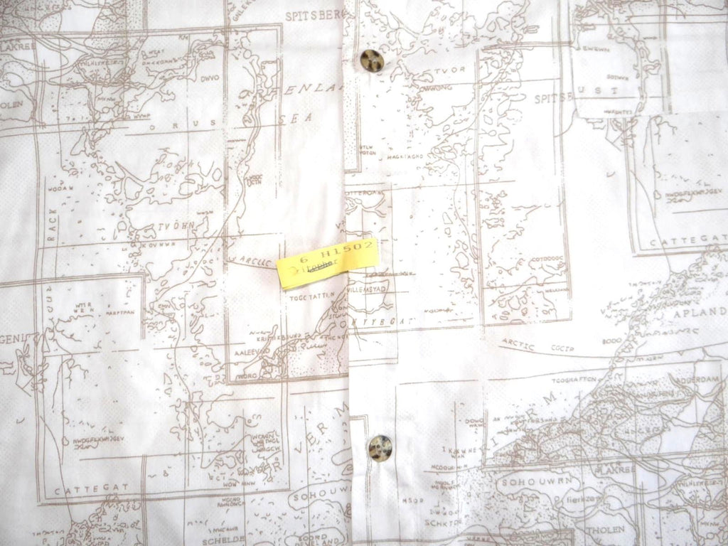 Field & Stream Map Print Short Sleeve Shirt XXXL