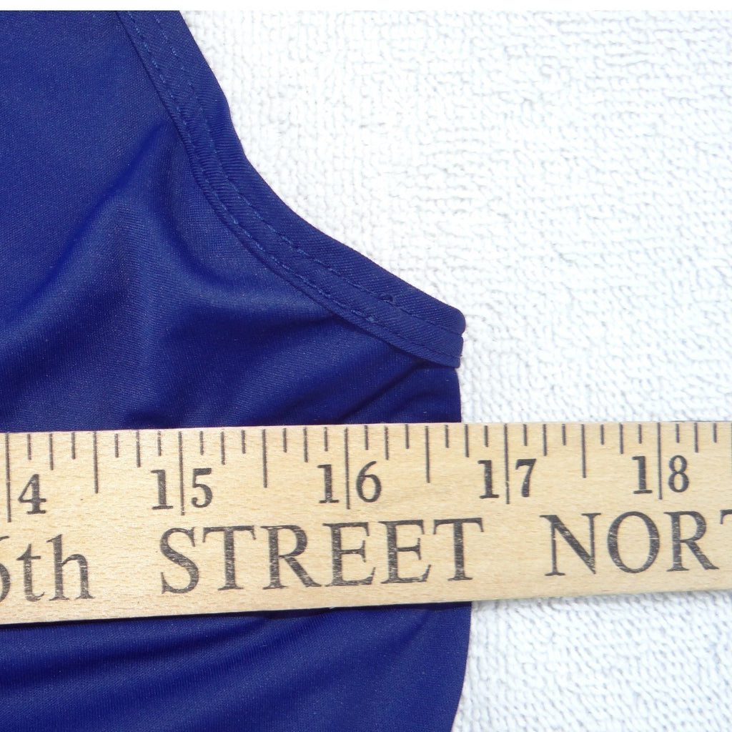 Nike Womens Dri-FIT Racerback Tank Top Royal Blue Sleeveless Running Shirt M