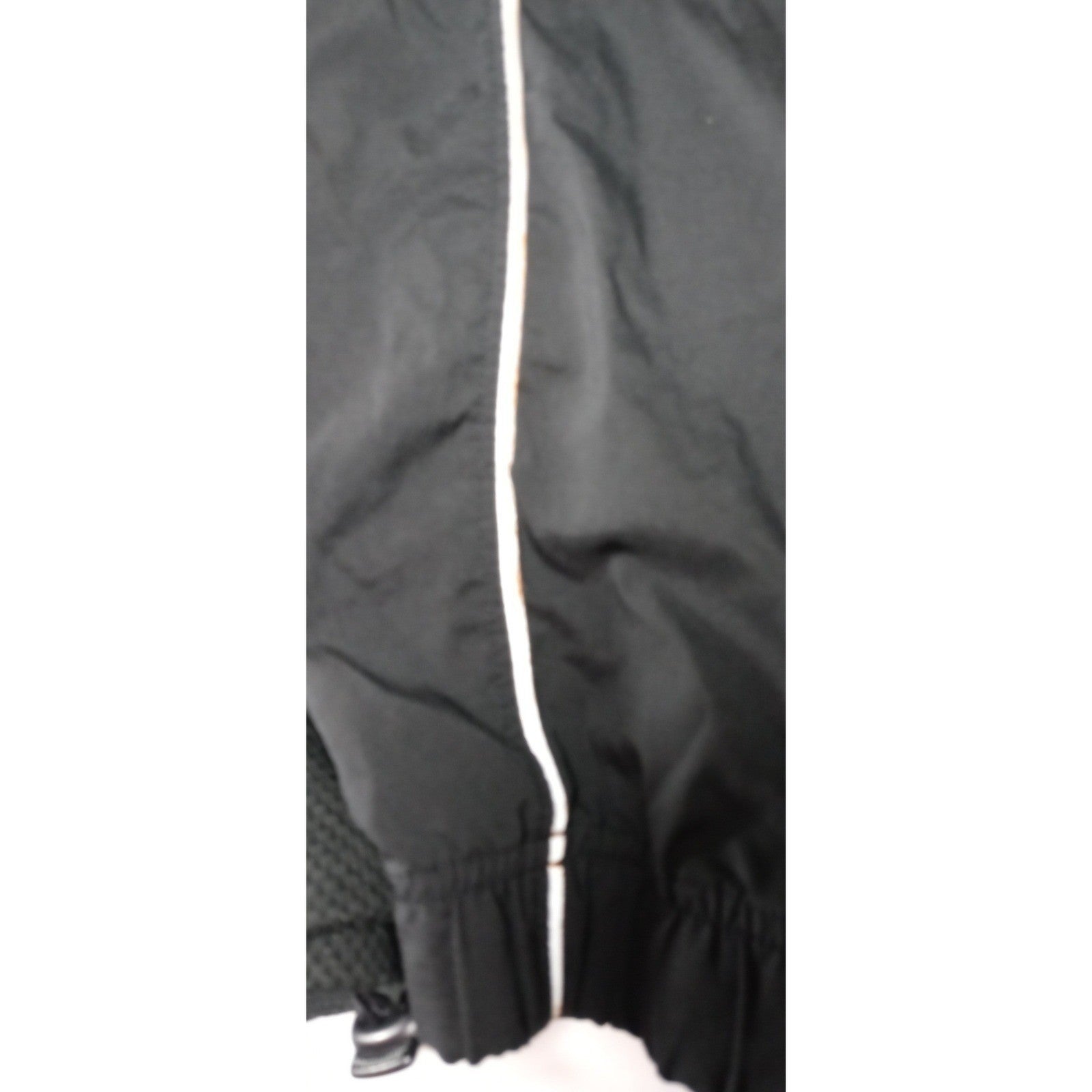 Jordan Black Track Jacket Reflective Stripe Full Zip Men's Medium Athletic