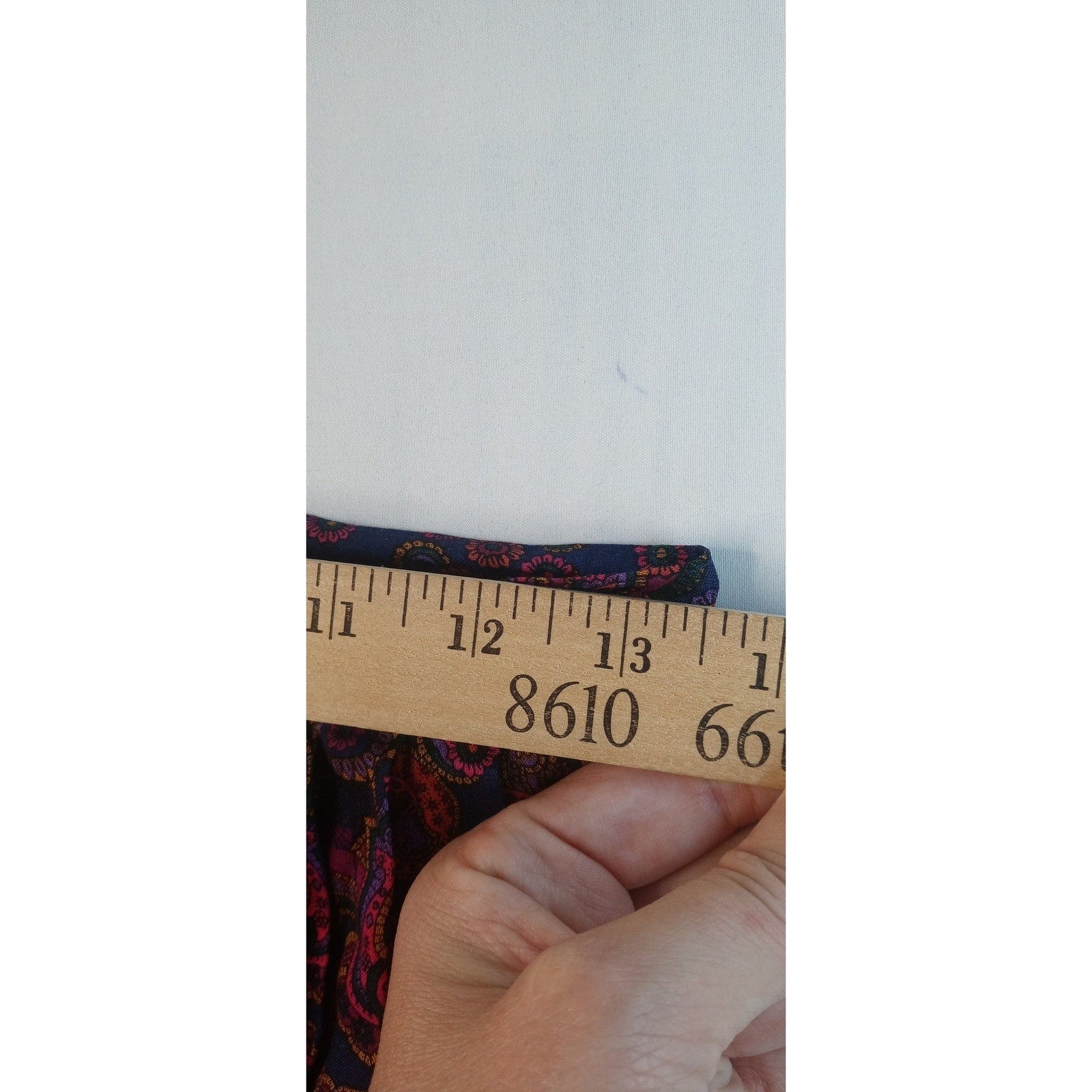 Portraits by Northern Isles Pleated Maxi Skirt Paisley Print Rayon Size 8