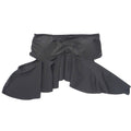 Womens Black Bandeau Peplum Ruffle Bikini Top Small Strapless Swimwear