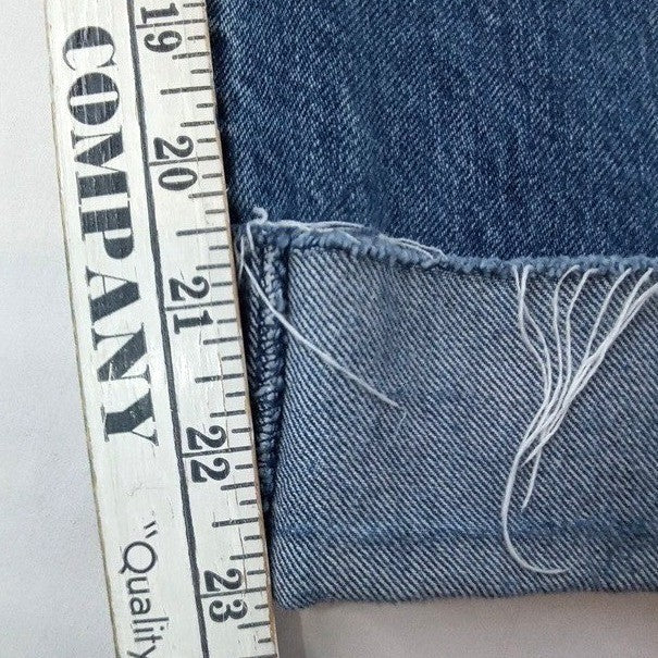 Vintage Abercrombie Fitch High Waisted Paperbag Mom Jeans Blue Denim Size 29