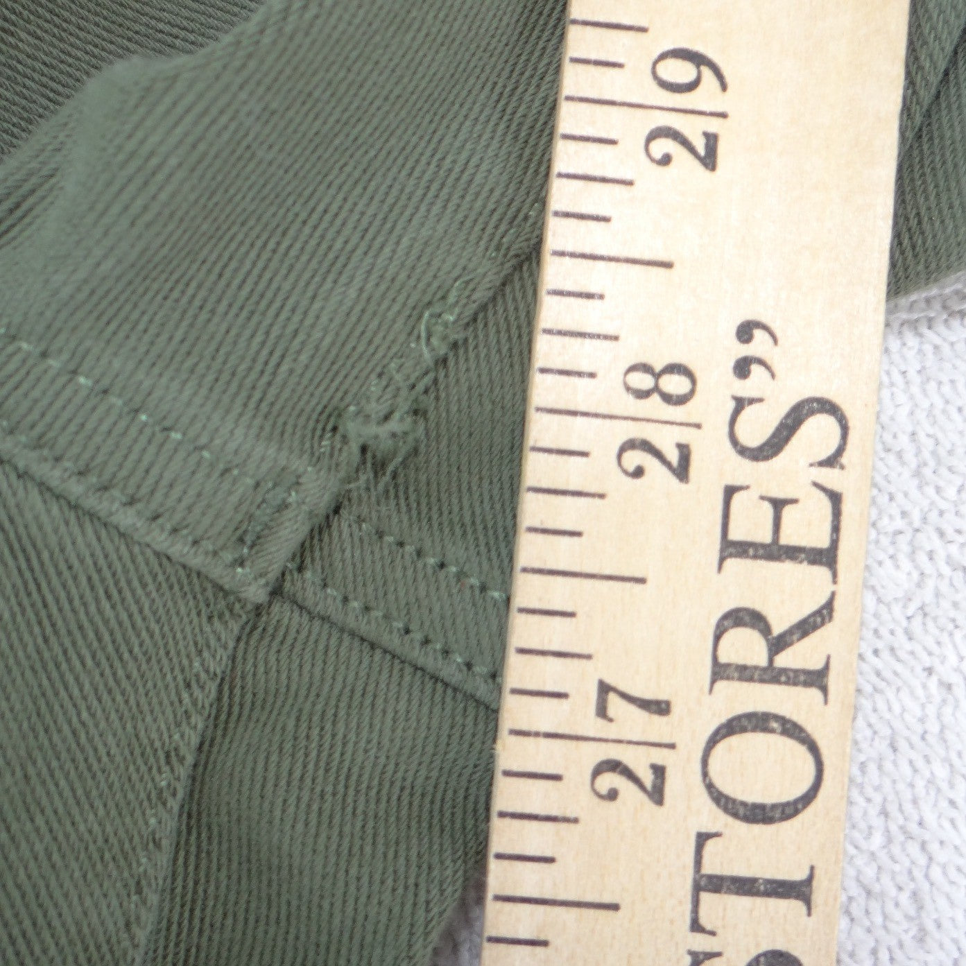 Time and Tru Womens XL 16-18 Olive Green High Rise Stretch Pull On Jeggings