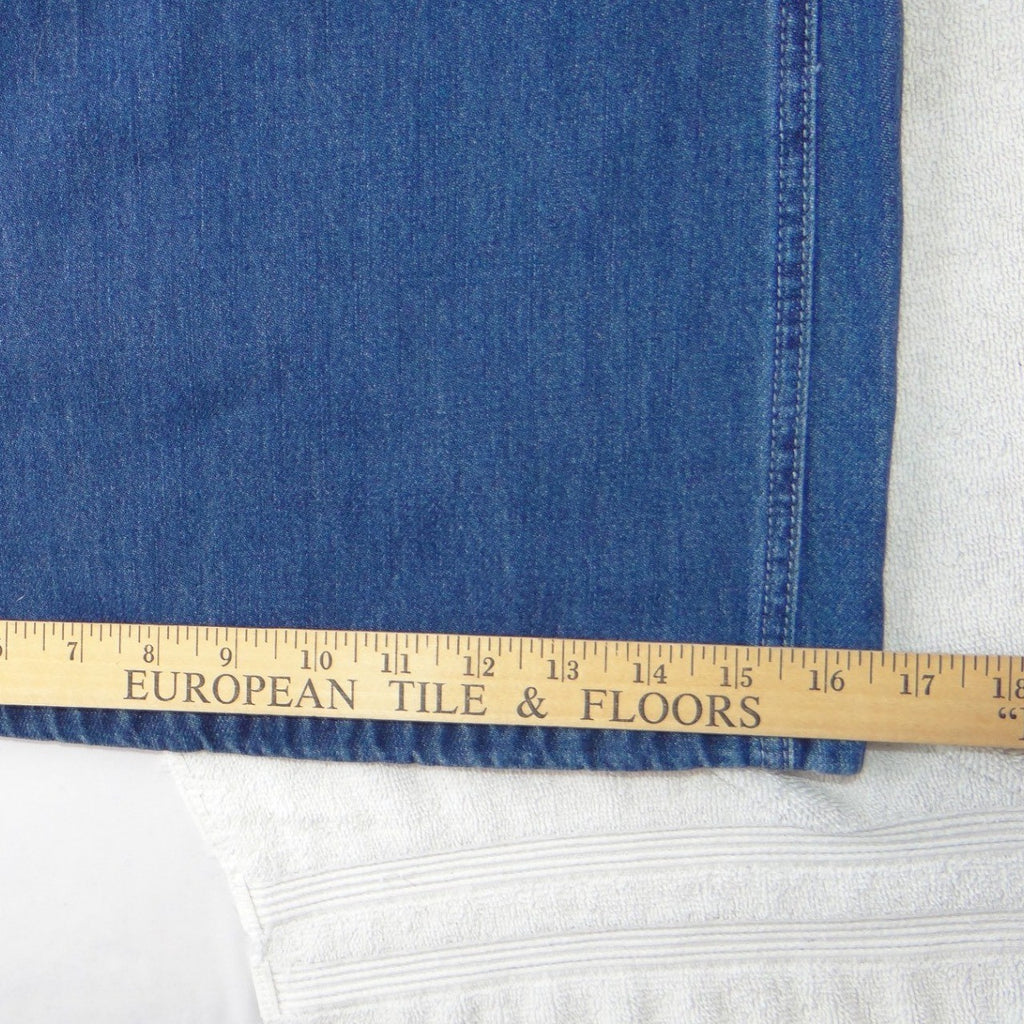 We The Free Free People Wide Leg Palazzo Jeans Blue Pleated High Waist 27