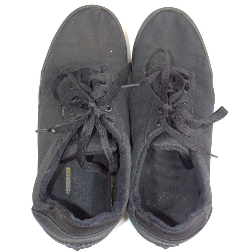 Vans Atwood Triple Black Canvas Low Top Skate Shoes Mens 13