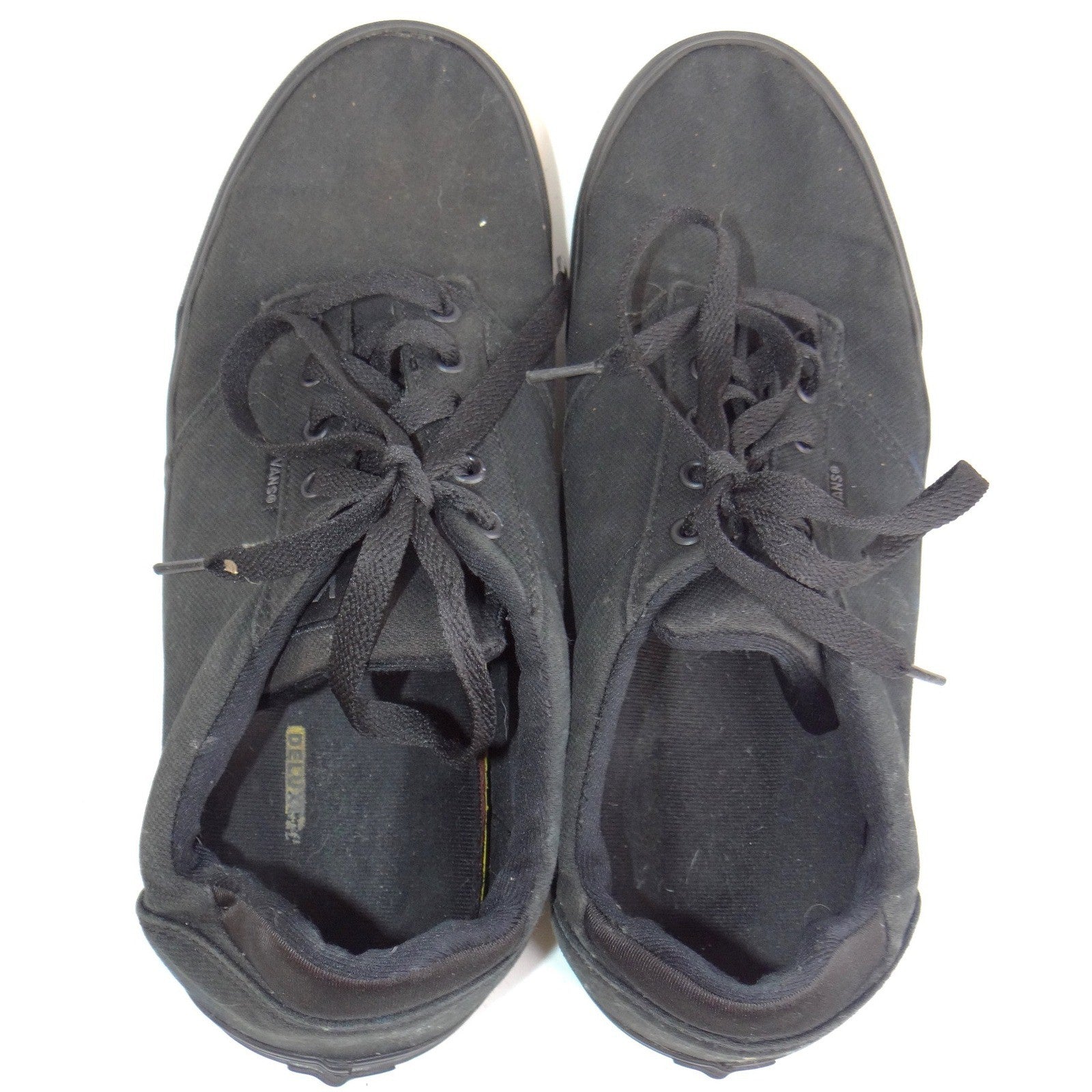 Vans Atwood Triple Black Canvas Low Top Skate Shoes Mens 13