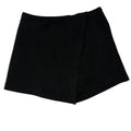 Black Wrap Skort Skirt Shorts Size M Polyester Spandex Casual
