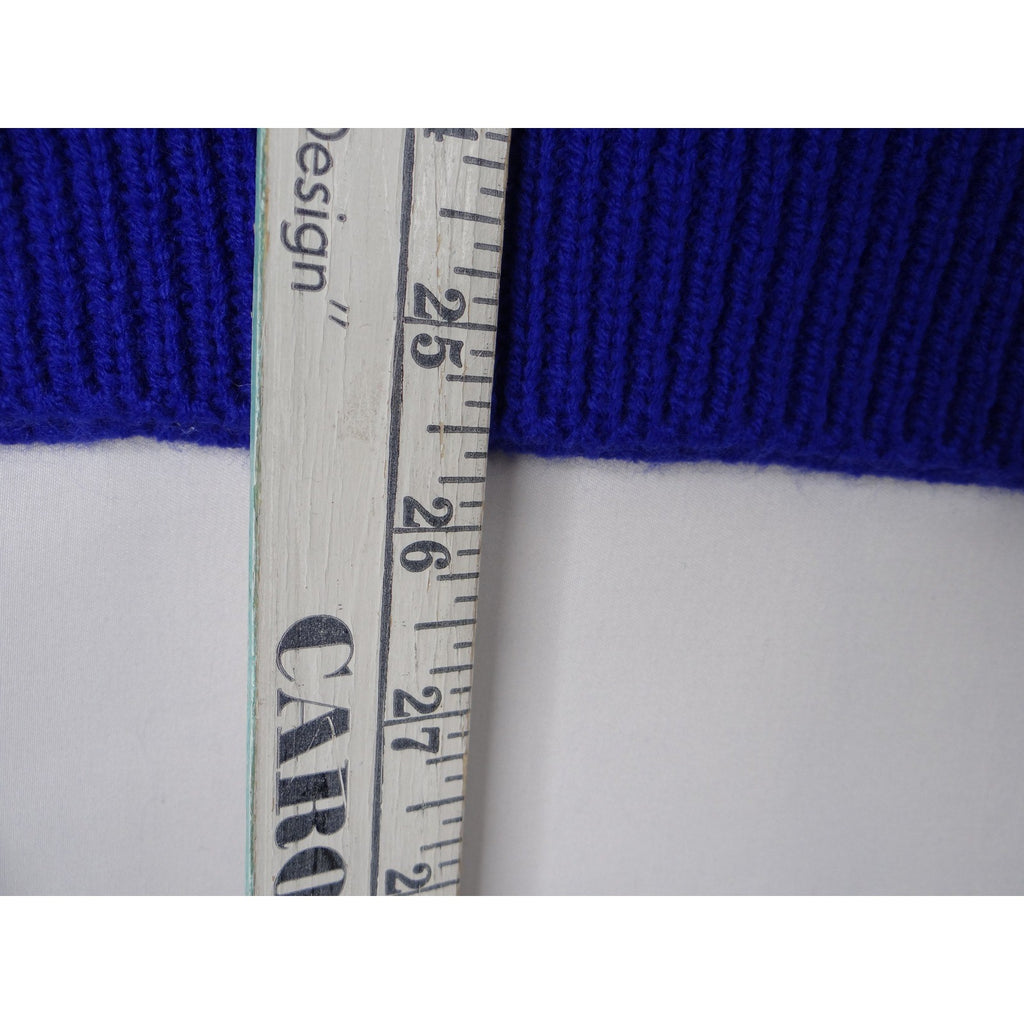 Vintage Little Lisa Ltd Royal Blue Ribbed Knit Sweater Long Sleeve Women's Med