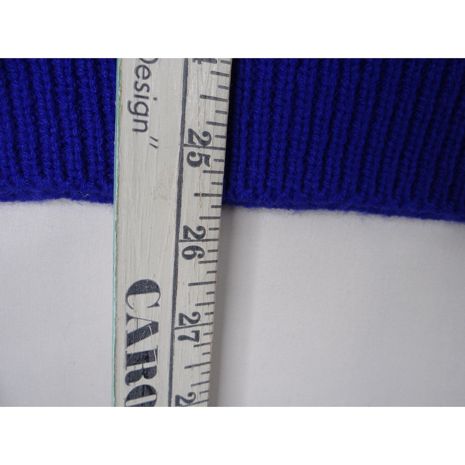 Vintage Little Lisa Ltd Royal Blue Ribbed Knit Sweater Long Sleeve Women's Med