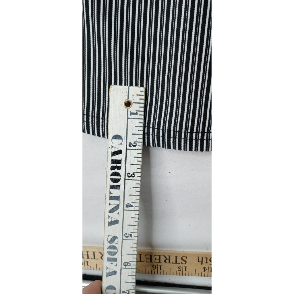 Mile Gabrielle Striped Shirt Dress Button Down Roll Sleeves Midi Womens Sz Small