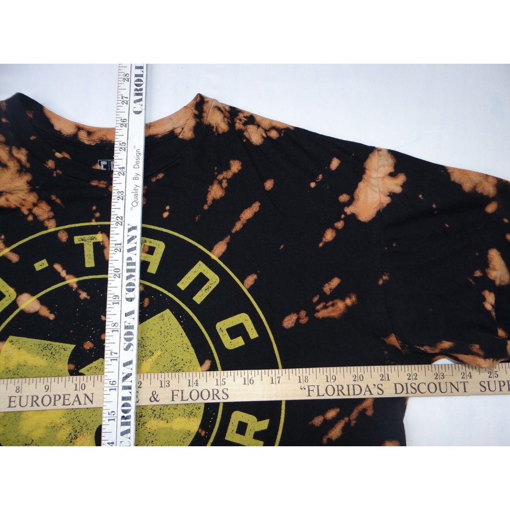 Wu Tang Forever Tie Dye Bleached Black T Shirt Mens Large FEA Merch