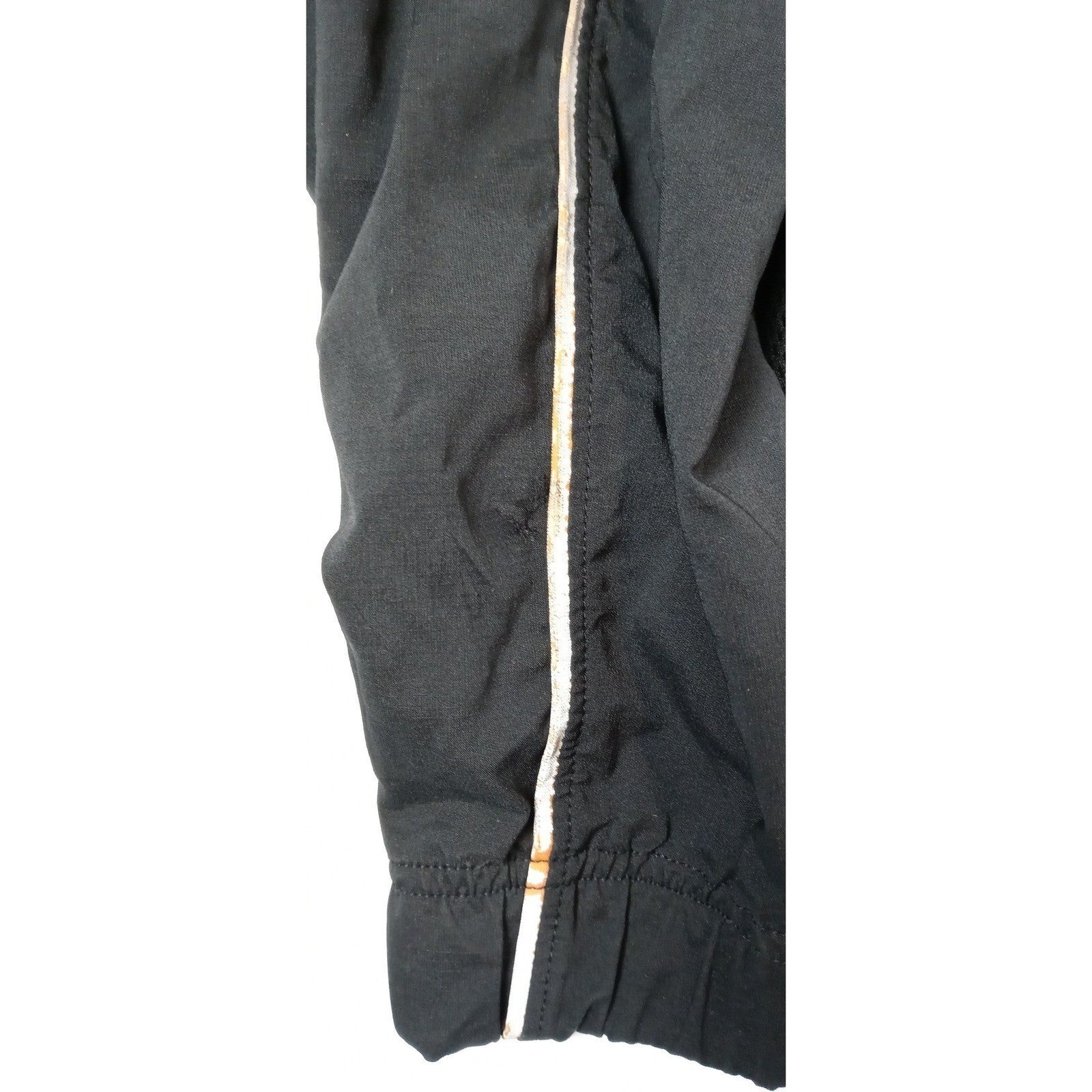 Jordan Black Track Jacket Reflective Stripe Full Zip Men's Medium Athletic