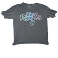 The Rolling Stones Logo T Shirt Gray Short Sleeve Cotton Blend Graphic Tee XS