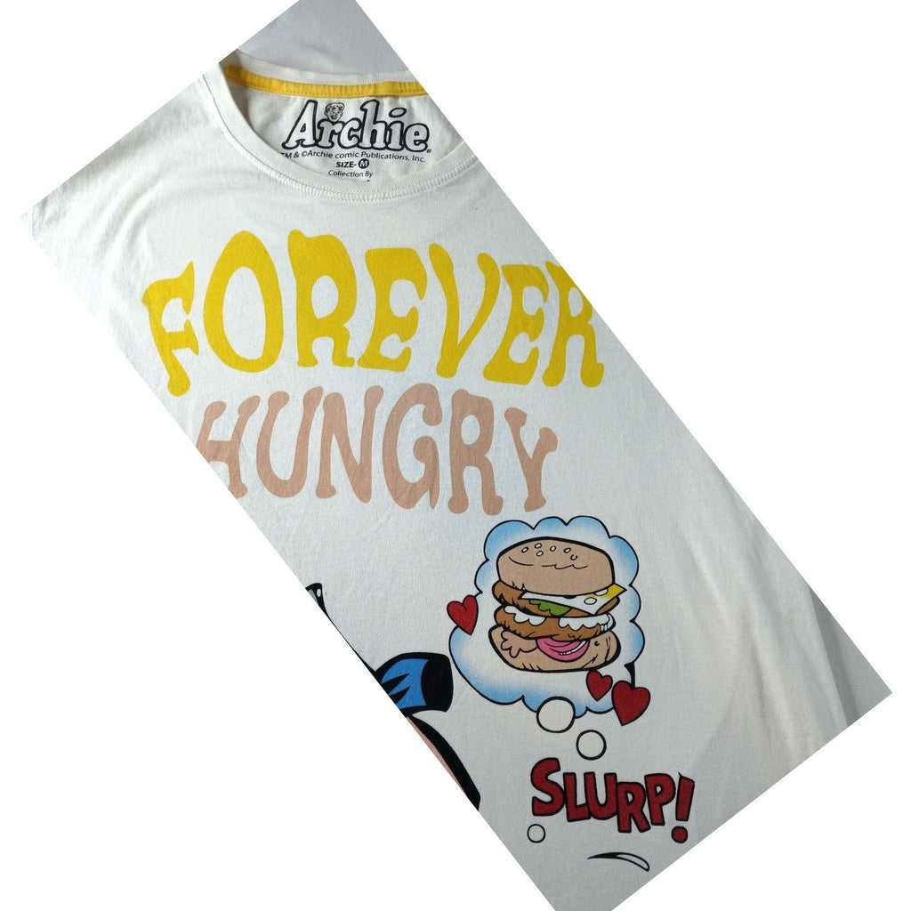 Rare Archie Comics Forever Hungry Graphic Tee Shirt White Men's Status Quo