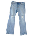 Seven7 Womens Light Wash Distressed Bootcut Jeans Ripped Knee Size 4