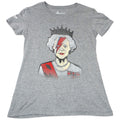 Yeomans Cask Lion Womens T Shirt Queen Elizabeth David Bowie Lightning Grey S