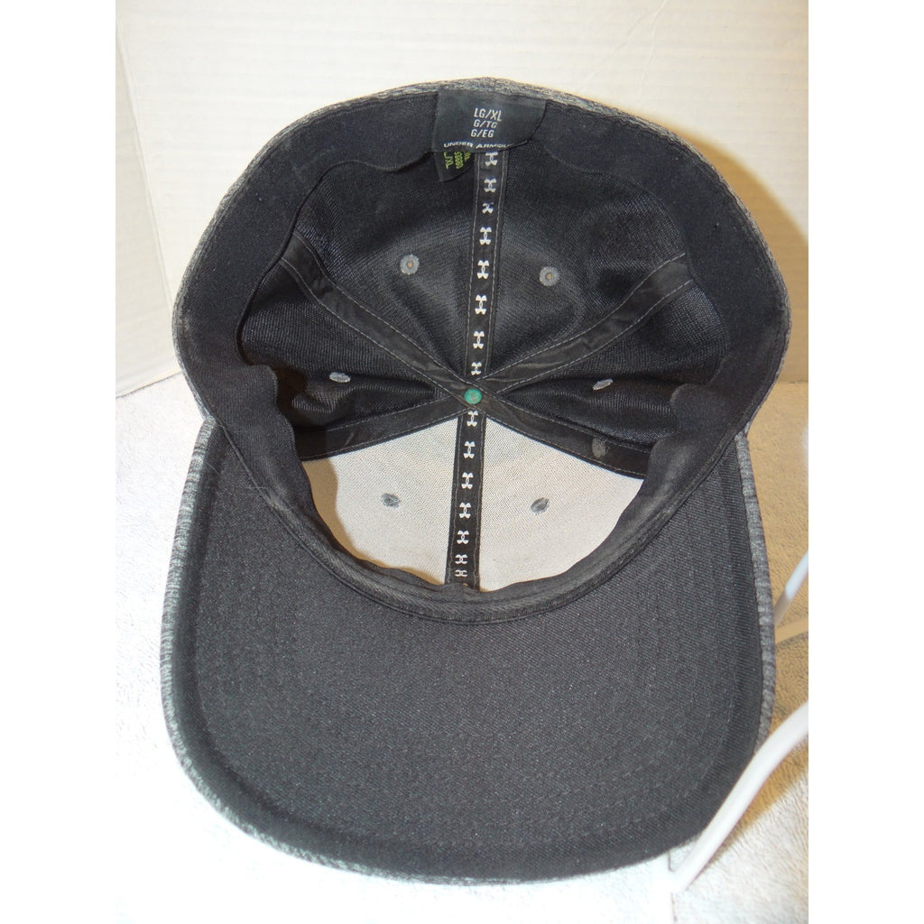 Under Armour Mens Heather Grey Stretch Fit Baseball Cap Hat LG/XL