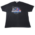 Vintage Alstyle Ride Free Motorcycle Eagle POW MIA Veteran Tee Mens 2XL Black