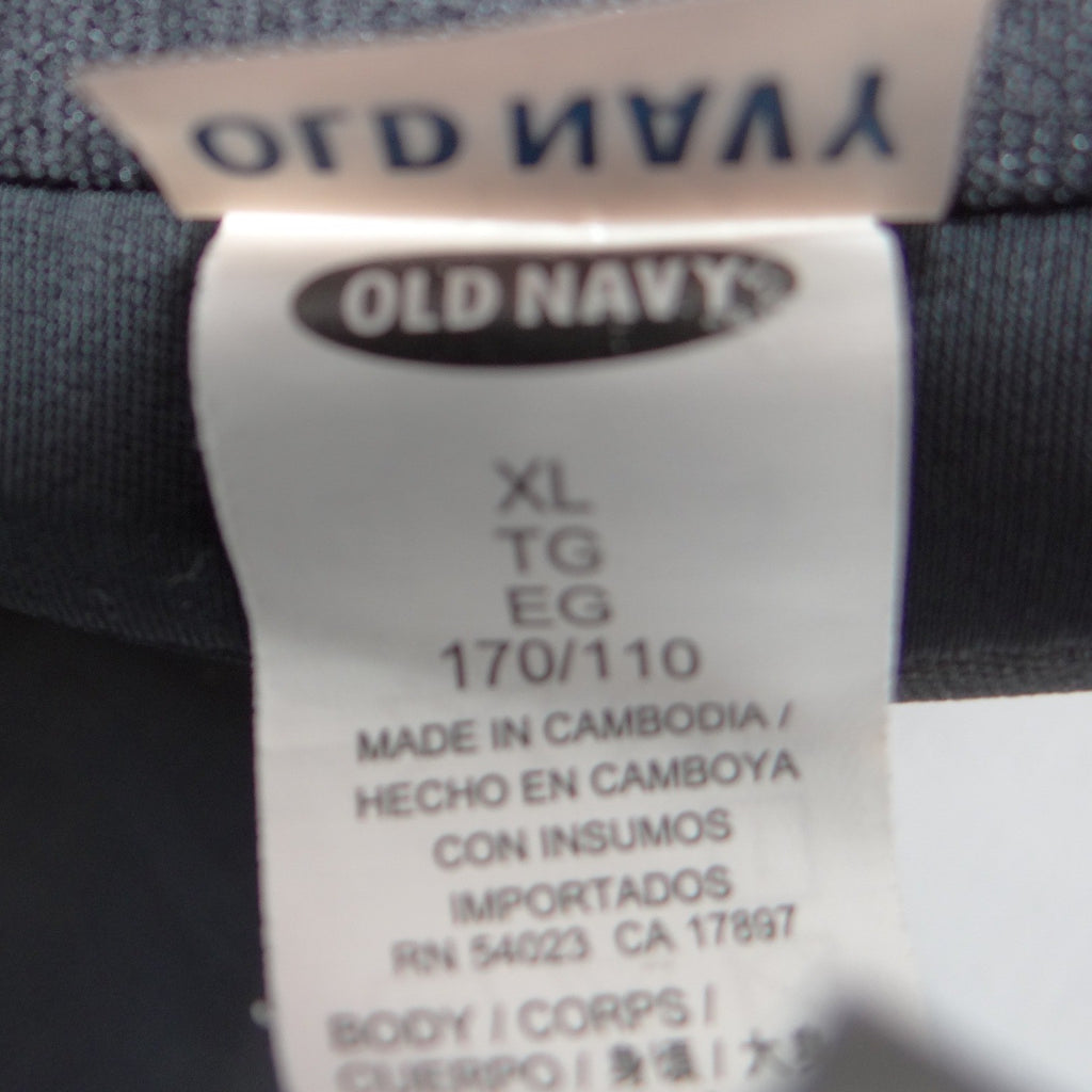 Old Navy Womens XL Black One Piece Swimsuit Ruched Sweetheart Neck Cutout Back
