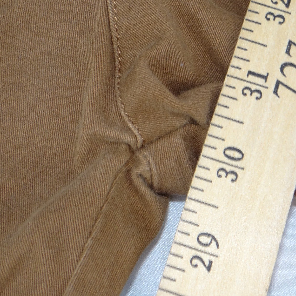 Zara Man Denim Culture Mens Slim Chino Pants Brown Size 30