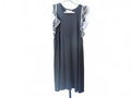 LOFT Black Ruffled Sleeve Dress - Size L