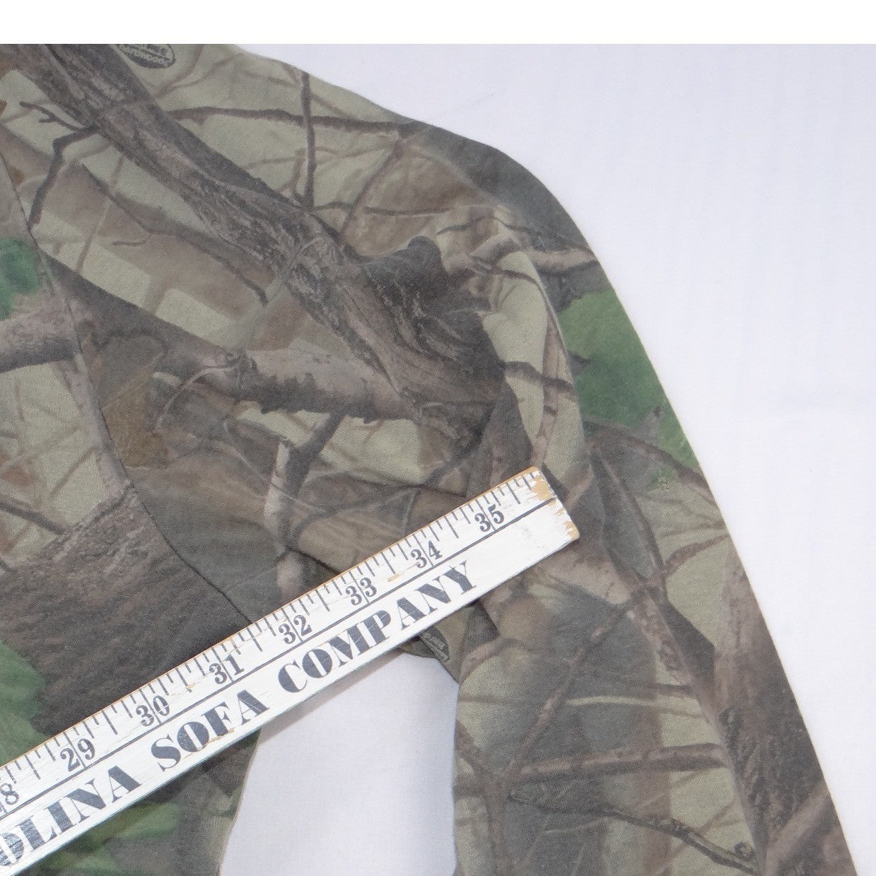 VTG Walls Realtree Hardwoods Camo Full Zip Hoodie Mens Brown Green Camouflage