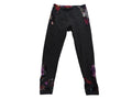 Stylish High-Waisted Leggings with Floral Accents