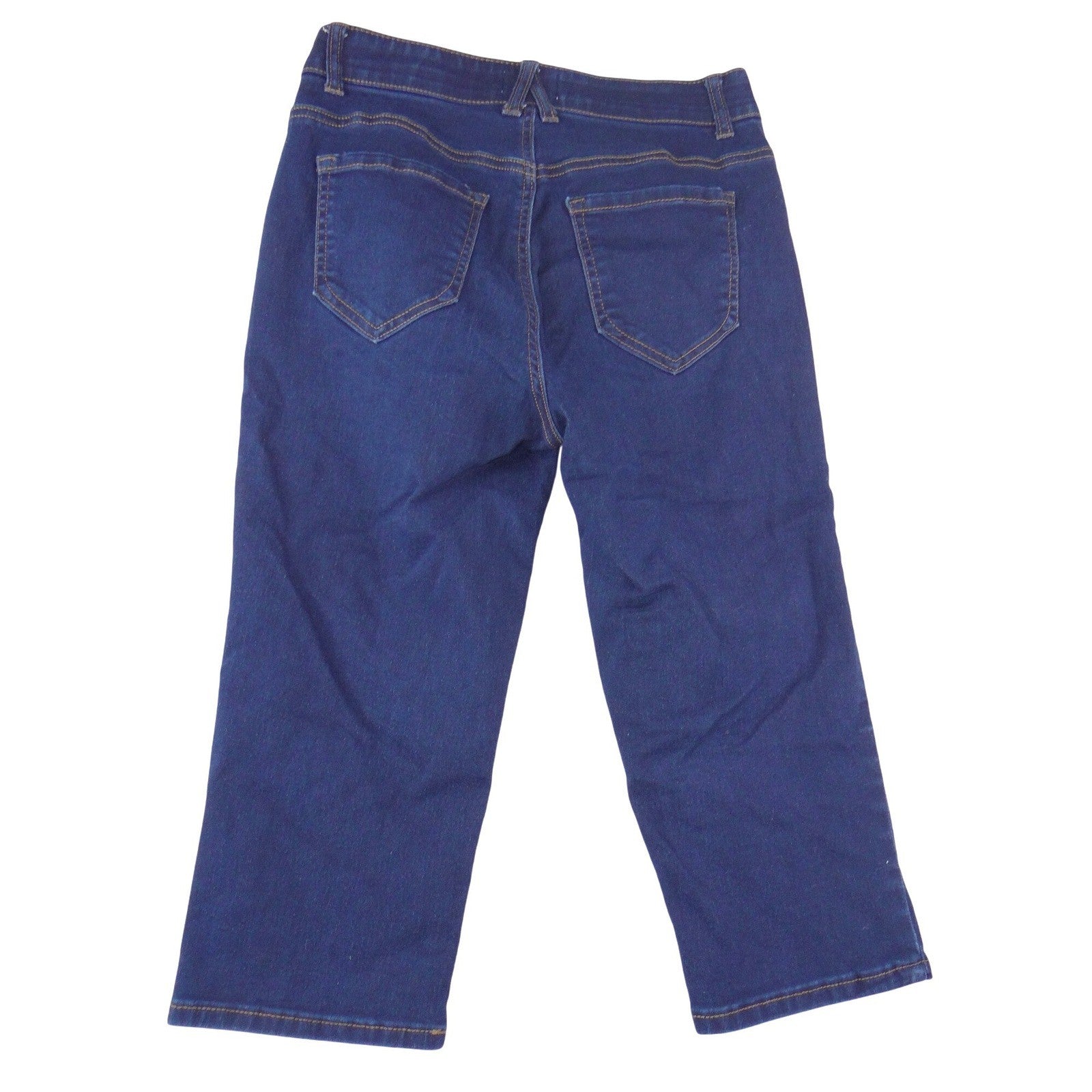 Angels Everflex Sculpt Crop Jeans Womens 6 Dark Wash Indigo Capri Denim