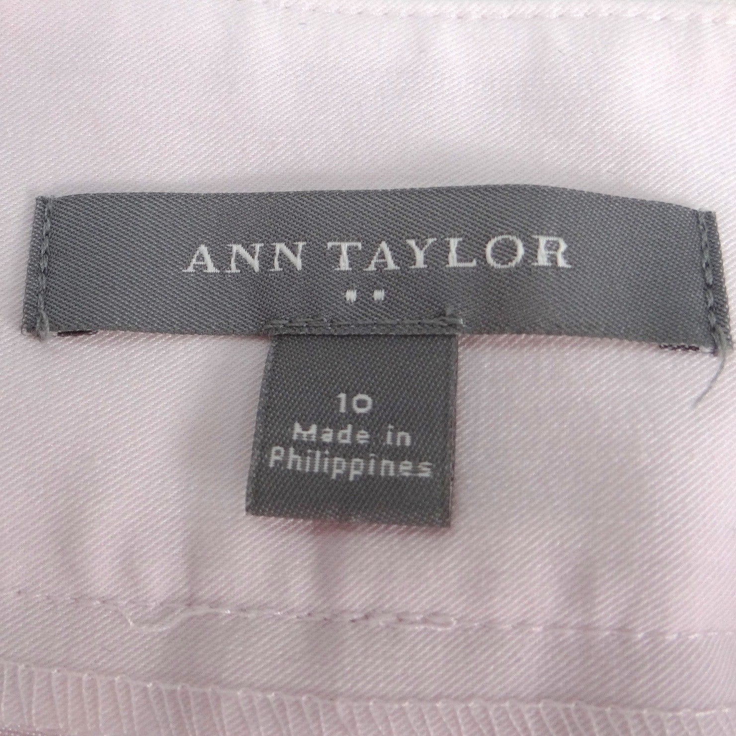 Ann Taylor Womens Light Pink Wide Leg Dress Pants Trousers Size 10 Office Career