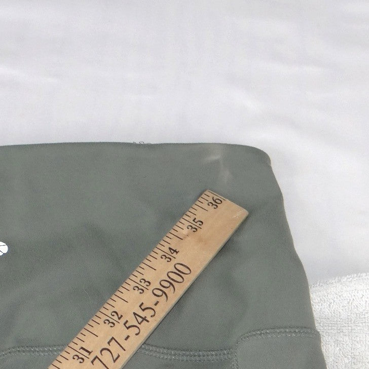 Danskin Womens Sage Green High Waisted Side Pocket Leggings Size Medium