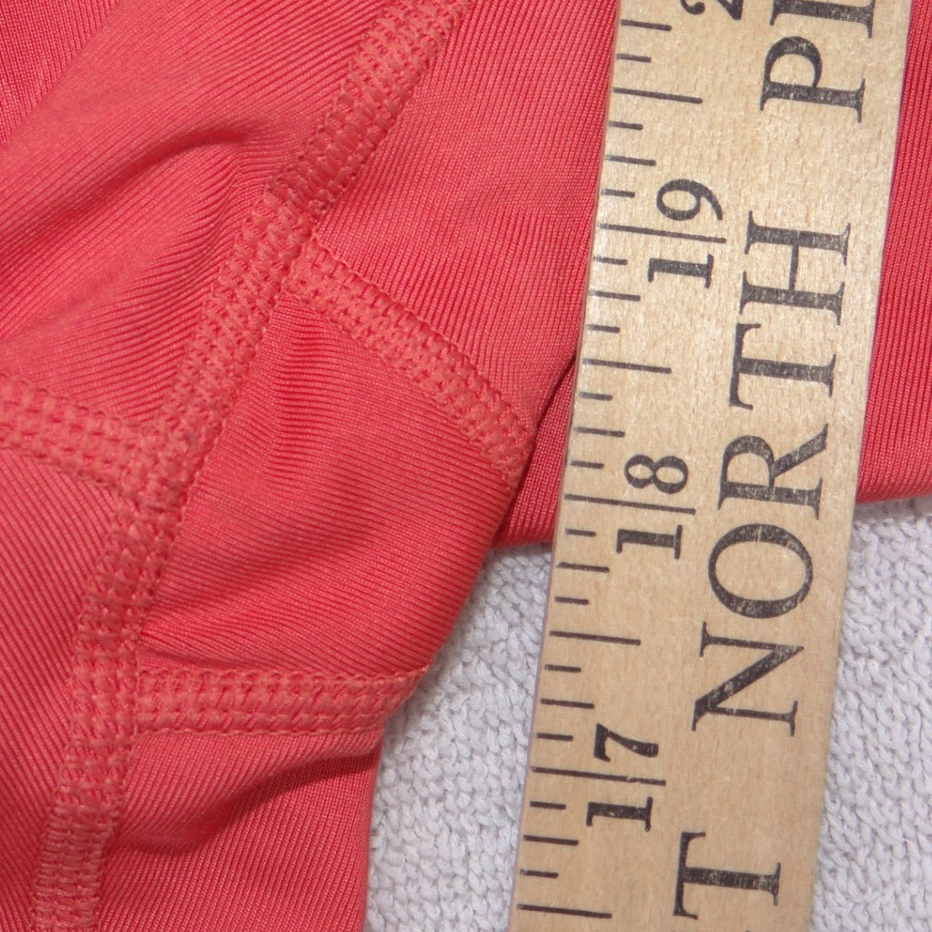 Puma Womens Coral Red Marble Print Capri Athletic Leggings Size Small