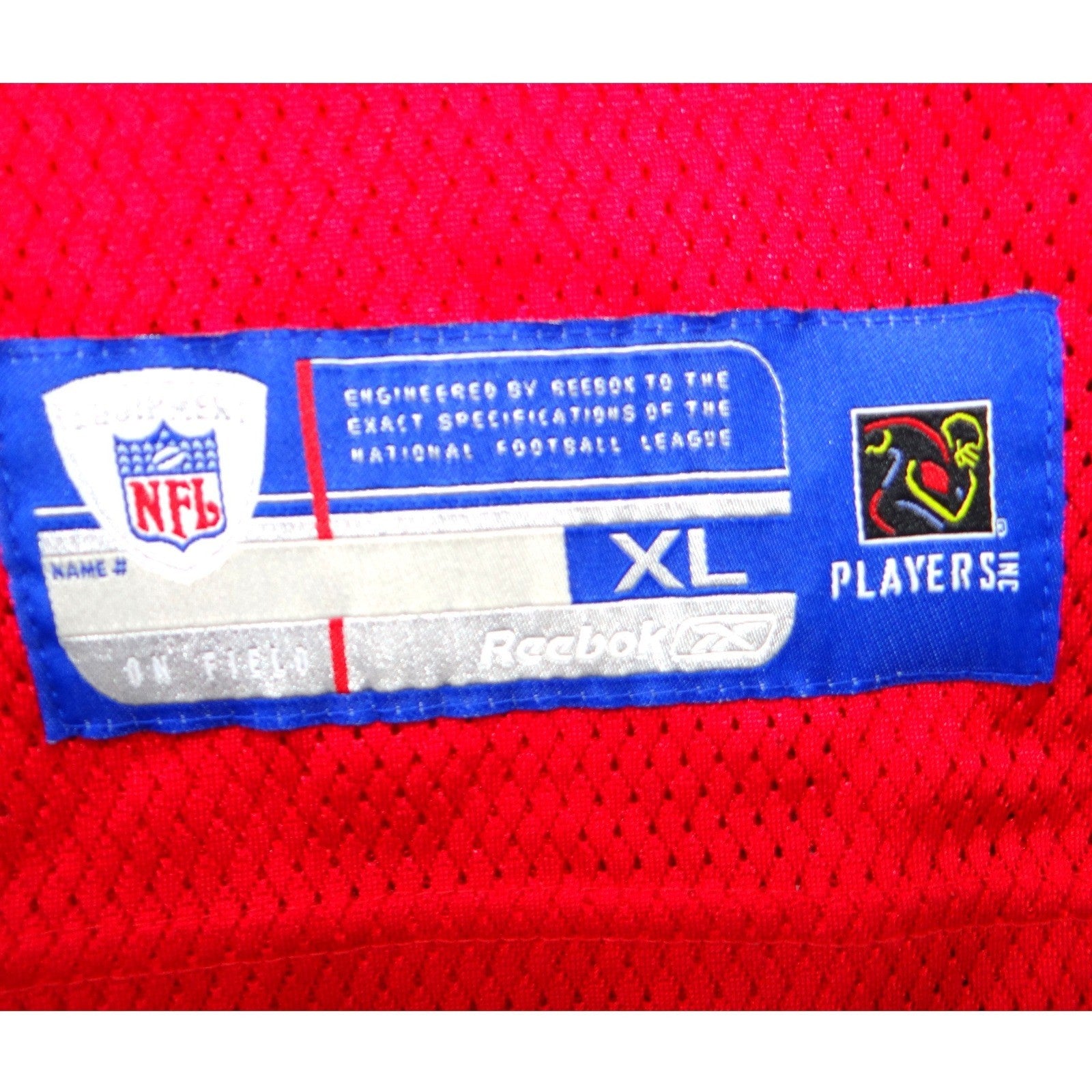 Reebok Kansas City Chiefs Leslie O'Neal 91 NFL Jersey Mens XL Red Mesh Football