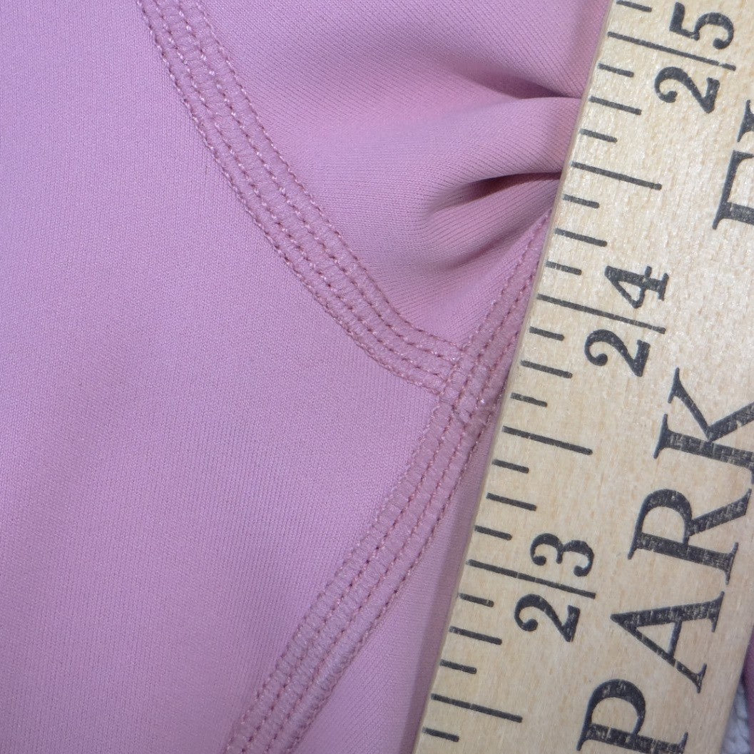 Nike Dri-FIT Womens Pink High Rise Mesh Panel Performance Leggings Size L