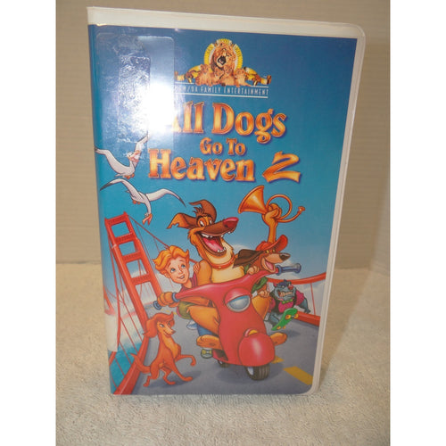 All Dogs Go To Heaven 2 VHS 1996 MGM/UA Animated Musical Charlie Sheen Clamshell