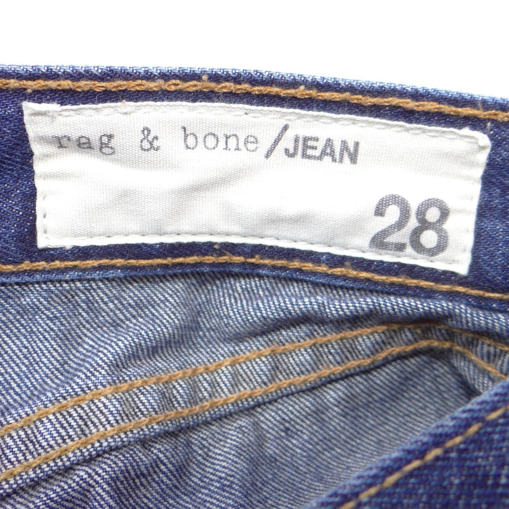 Rag & Bone JEAN Dark Wash Raw Hem Cut-Off Denim Shorts Size 28 Blue