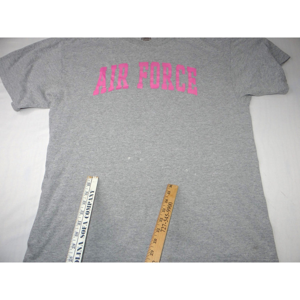 J America Sportswear Air Force Pink Graphic T Shirt XL Tee