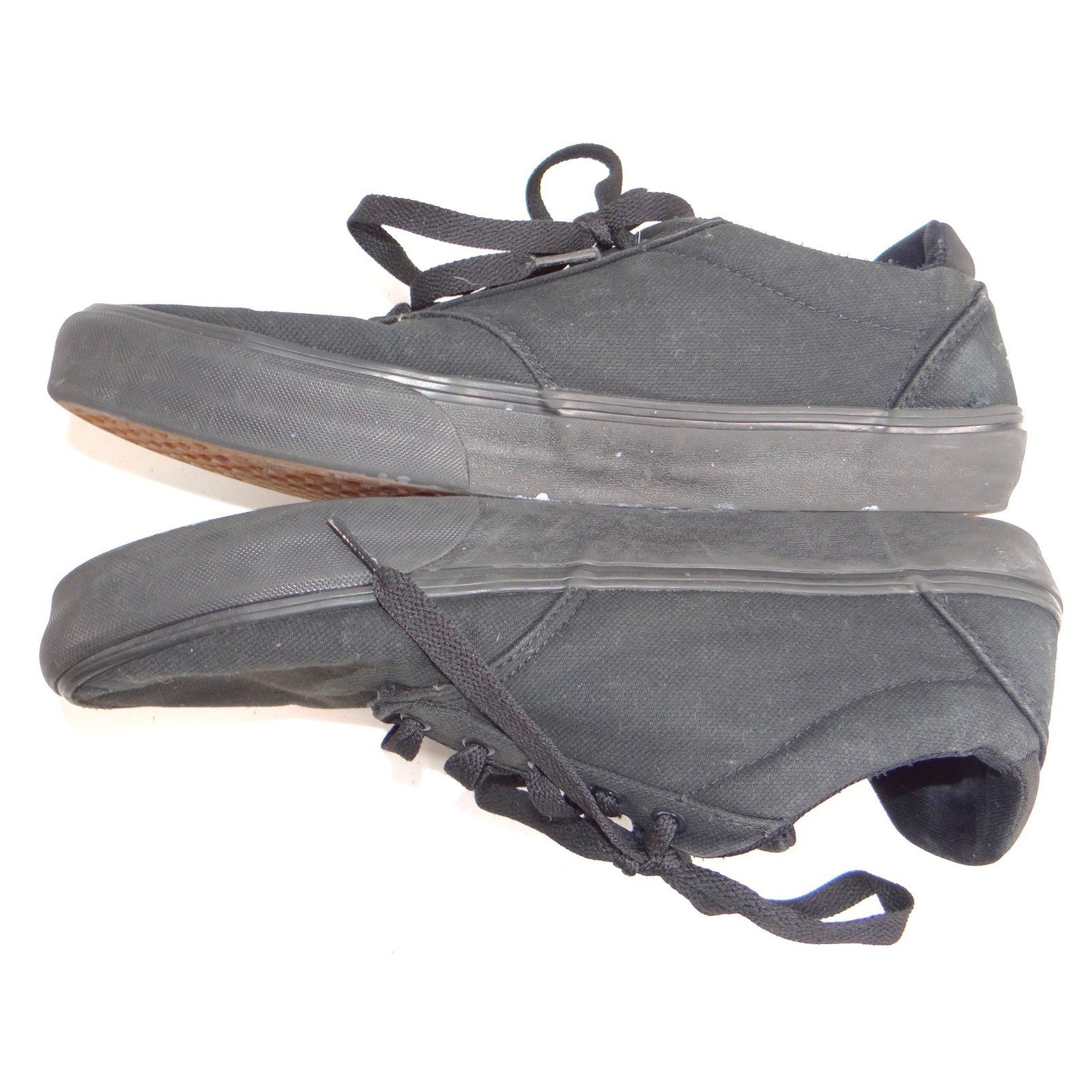 Vans Atwood Triple Black Canvas Low Top Skate Shoes Mens 13