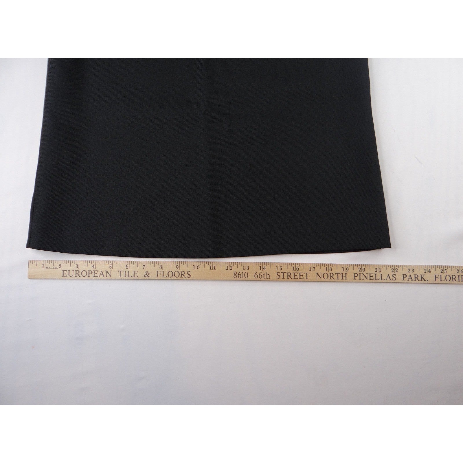 Vintage Black Maxi Skirt Elastic Waist Zipper Back Full Length Size 10
