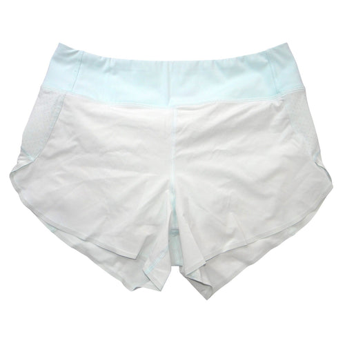 Athleta Run With It 3.5" Short Light Blue Perforated Running Shorts Womens Small