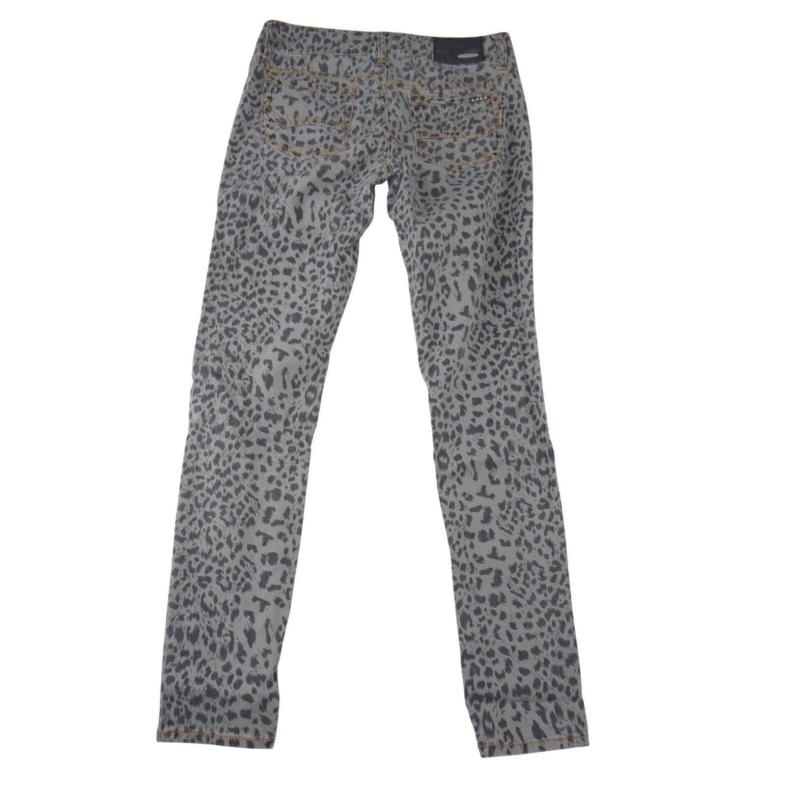 Dollhouse Crazy Sexy Cool Grey Leopard Print Skinny Jeans Womens Size 3