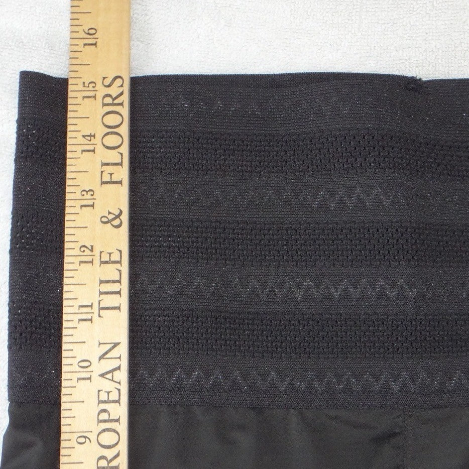 Prima Valentina Womens Black High Waisted Tummy Control Shapewear Shorts 1X