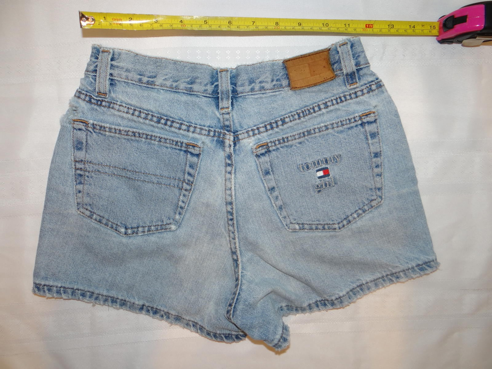 Y2K Tommy Hilfiger Women's Denim Shorts Light Wash