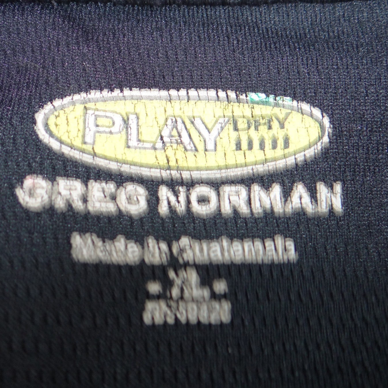 Greg Norman Play Dry Mens XL Black Mock Neck Short Sleeve Golf Performance Shirt