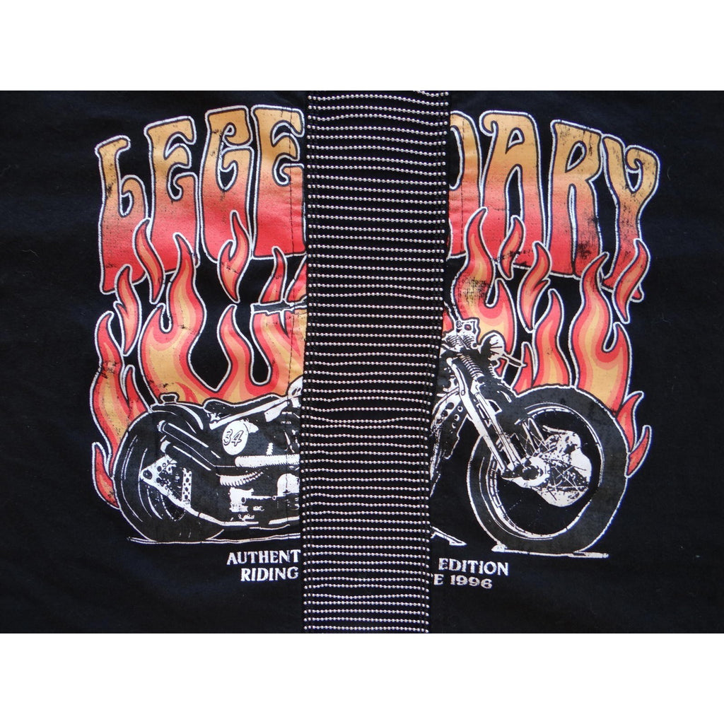 Legendary Motorcycle Graphic Crop Top - Vintage Style