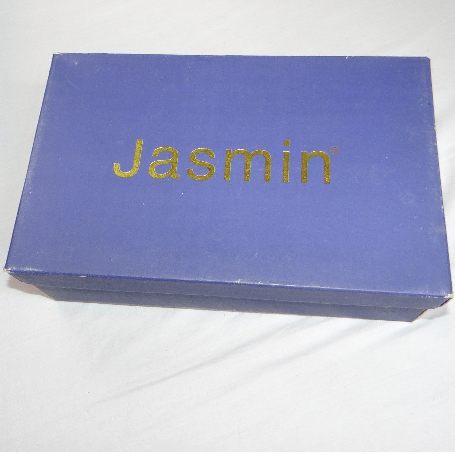 Vintage Jasmin Black Fabric Square Toe Block Heel Loafer Shoe w Box Women Sz 8M